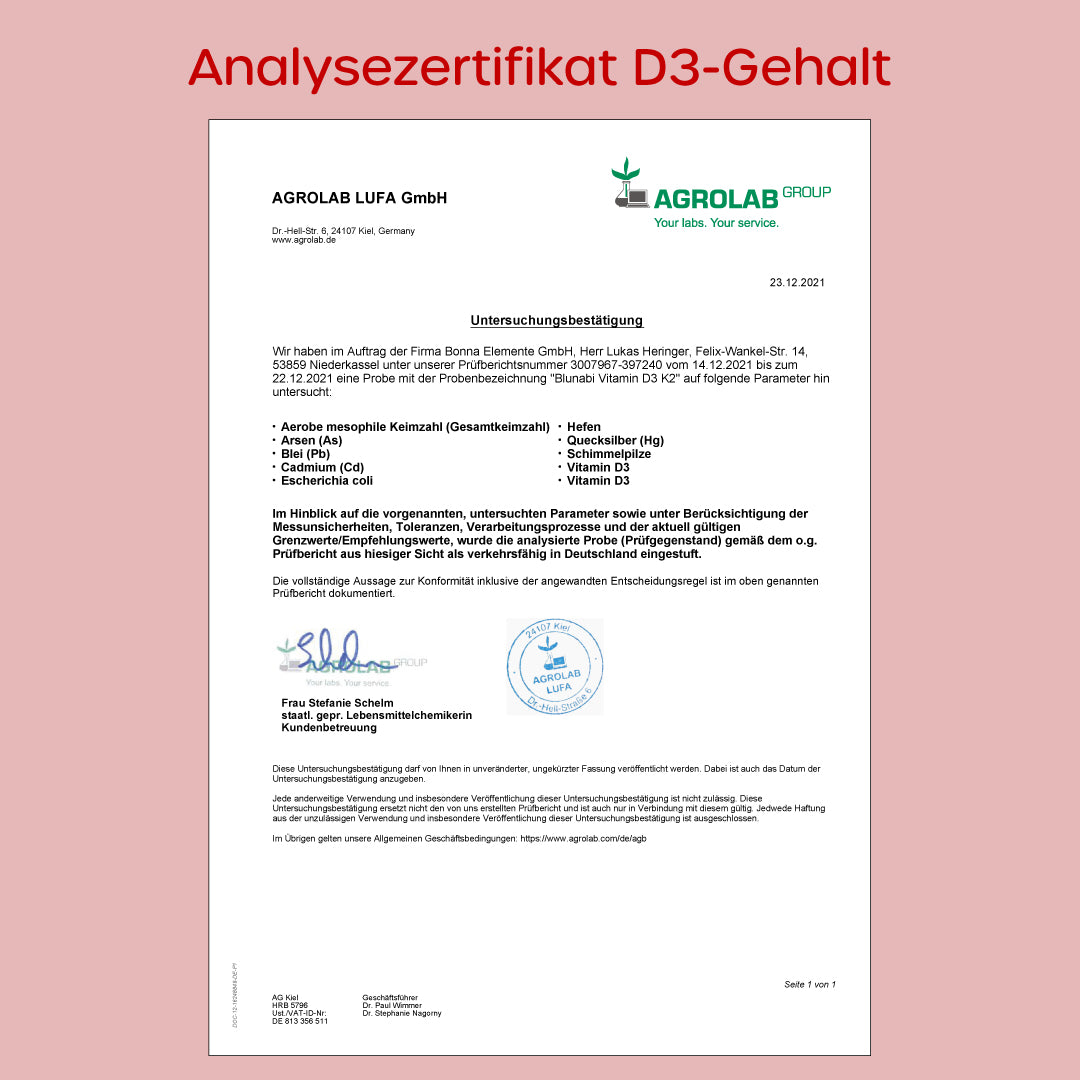 Vitamin D3 + K2 - für Immunsystem, Knochen & Muskeln